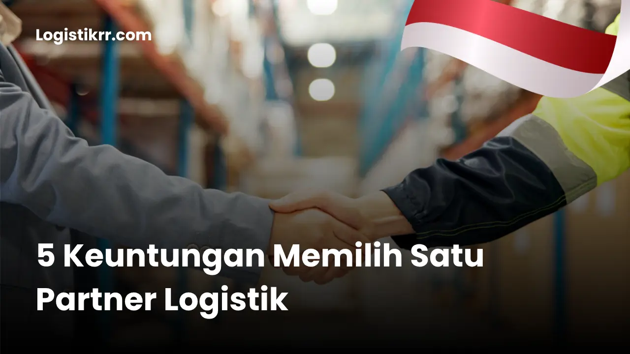 Ilustrasi partner logistik terintegrasi untuk bisnis